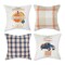 DII Asst Autumn Plaid And Print Pillow Cover 18x18 inch, 4 Piece